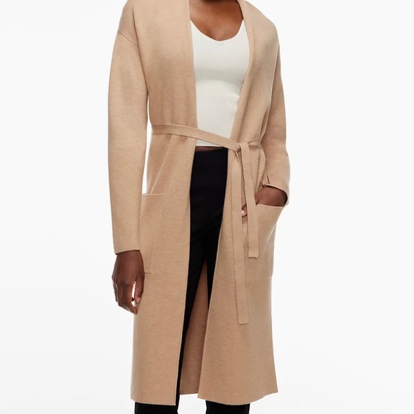 Babaton Ty Cardigan olive long cardigan - Picture 3 of 8